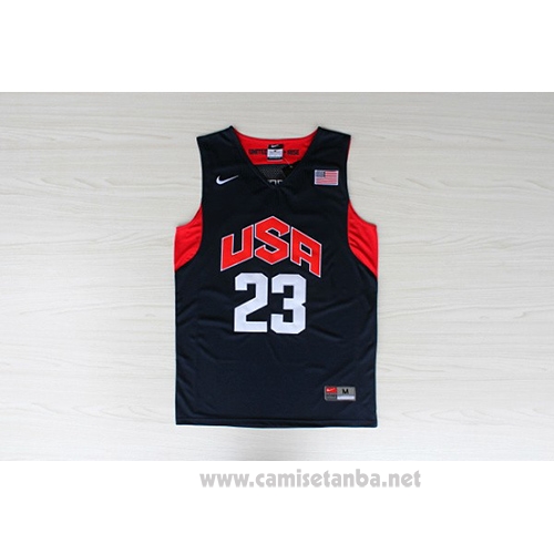 Camiseta USA 2012 Kyrie Irving #23 Negro